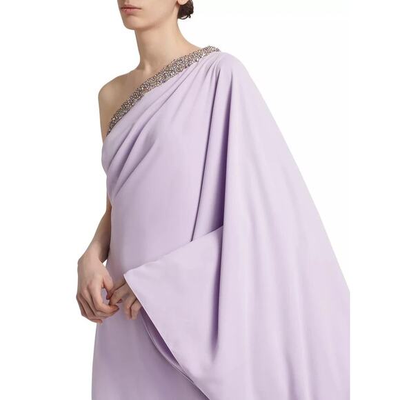 REEM ACRA
Embellished One-Shoulder Crepe Gown. Size 10 - Picture 4 of 13